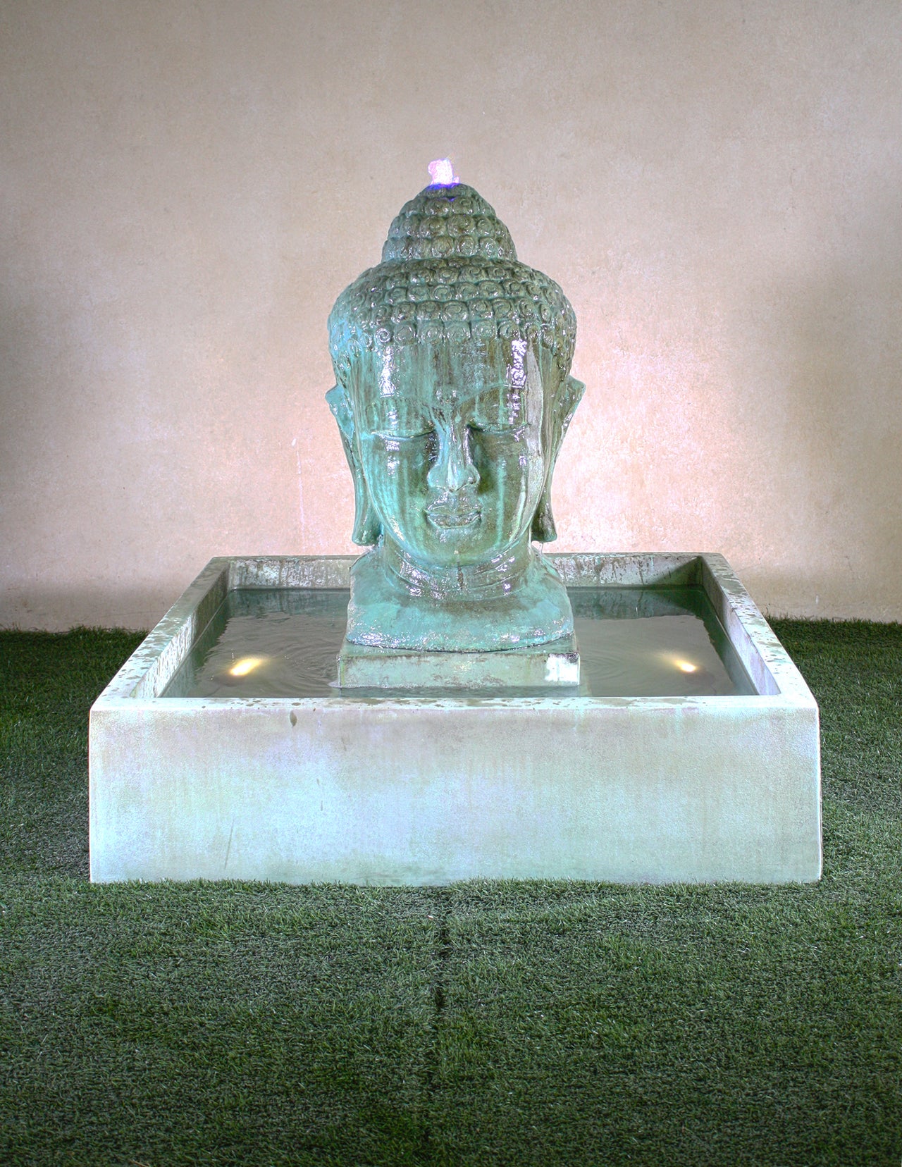 Serene Buddha Courtyard Fountain – Tranquility in Cast Stone Elegance