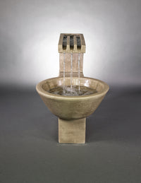 Thumbnail for Trellis Outdoor Garden Fountain – Handcrafted Cast Stone Elegance