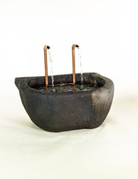 Thumbnail for Rustico Finish Cast Stone Outdoor Garden Fountain with Soothing Waterfall Sound