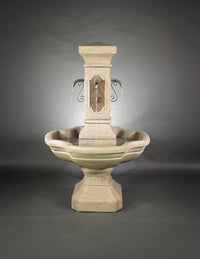 Thumbnail for San Pietro Courtyard Fountain – Elegant Two Tone Finish with Rustic Iron Spouts