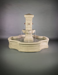Thumbnail for Rialto Monaco Pond Fountain in French Limestone Finish – A Grand Outdoor Statement of Timeless Tranquility