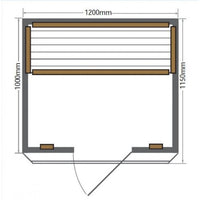 Thumbnail for SunRay Evansport 2-Person Indoor Infrared Sauna