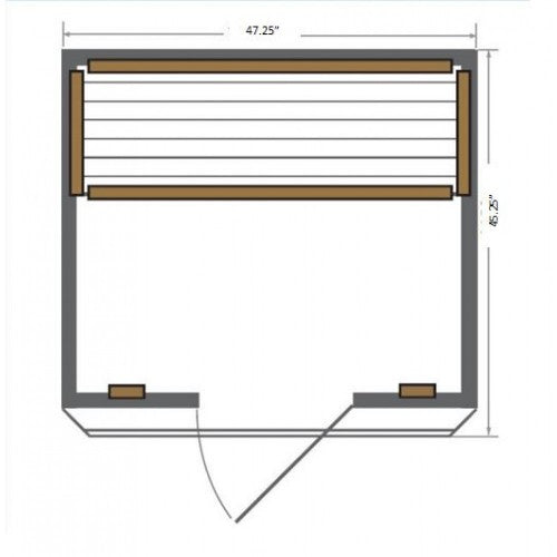 Sierra 2-Person Indoor Infrared Sauna