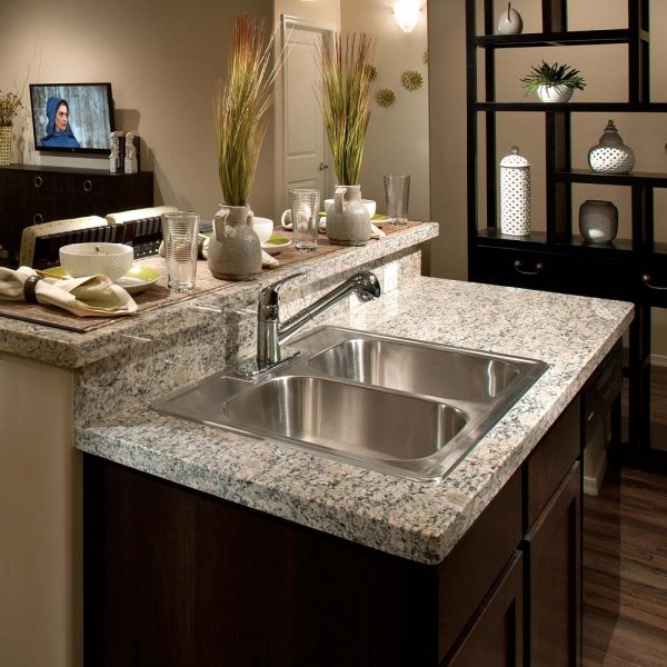 Houzer Glowtone 33" Stainless Steel Drop-in Topmount 50/50 Double Bowl Deep Kitchen Sink