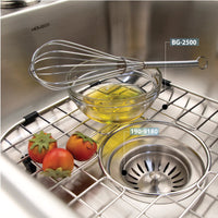 Thumbnail for Houzer Glowtone ADA Compliant 17 inch Stainless Steel Drop-in Topmount 3-hole Large Bar and Prep Sink
