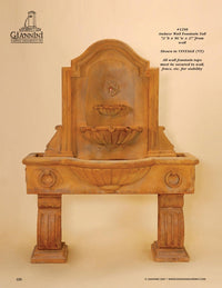 Thumbnail for Anduze Outdoor Garden Wall Fountain Tall – Elegant Three-Tier Cast Stone