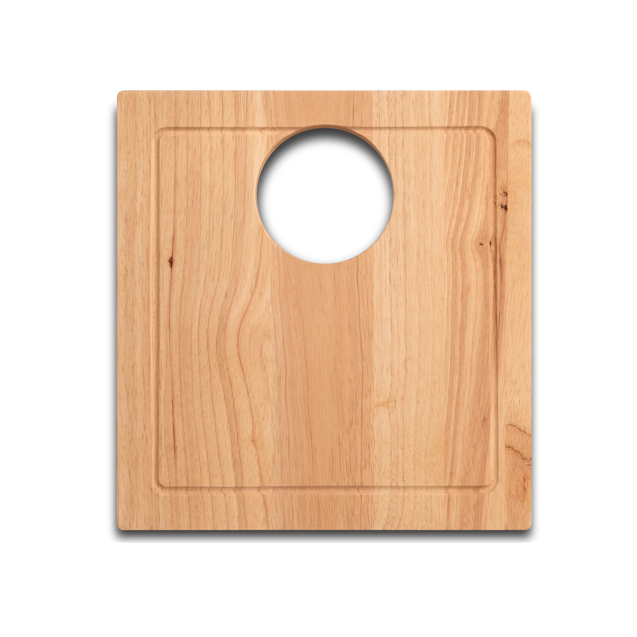 Houzer CB-4400 Rubberwood Cutting Board – 17-9/16" x 15-1/4" – Reversible Board for NVS-16-1717 Sink