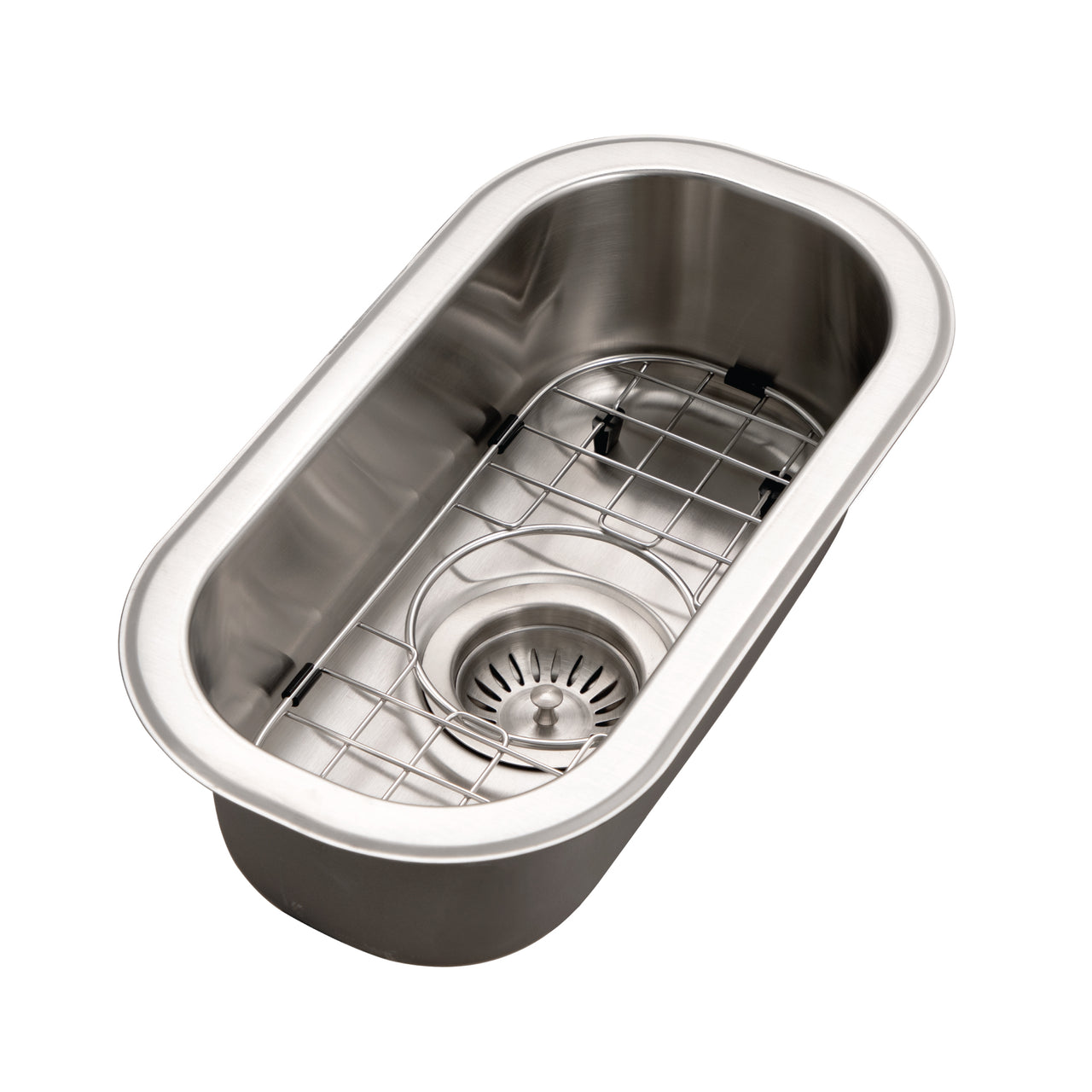 Houzer Club 10 inch Stainless Steel Undermount Compact Single Bowl Bar Sink, Nested 40-Pack