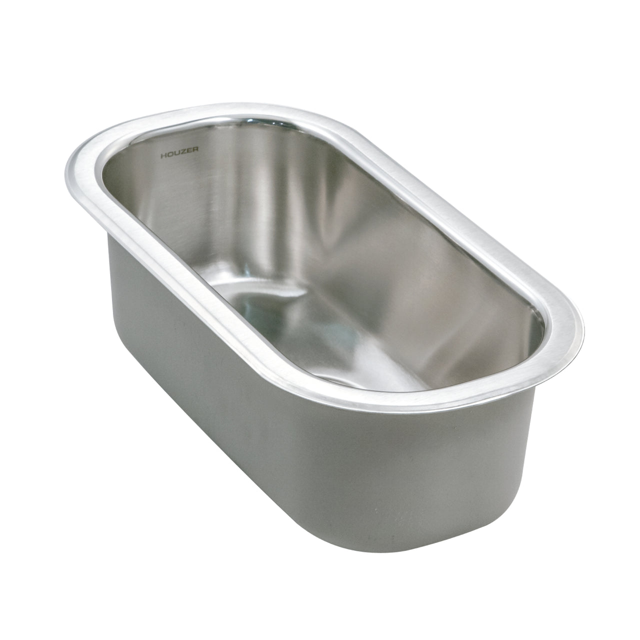 Houzer Club 10 inch Stainless Steel Undermount Compact Bar and Prep Sink with Strainer & Bottom Grid