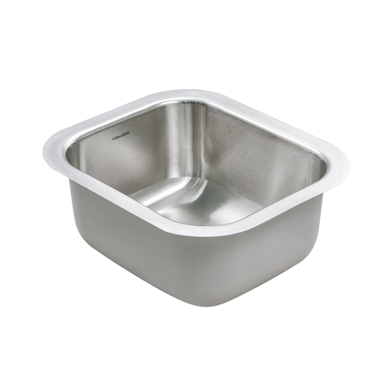 Houzer Club 13 inch Stainless Steel Undermount Small Bar and Prep Sink with Strainer & Bottom Grid