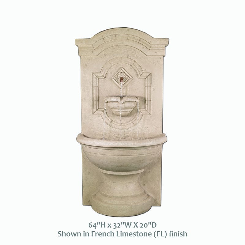 Corsica Outdoor Wall Fountain – Graceful Elegance with Timeless Tranquility