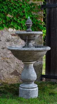 Thumbnail for Charente Tiered Cast Stone Fountain – Alpine Stone Finish