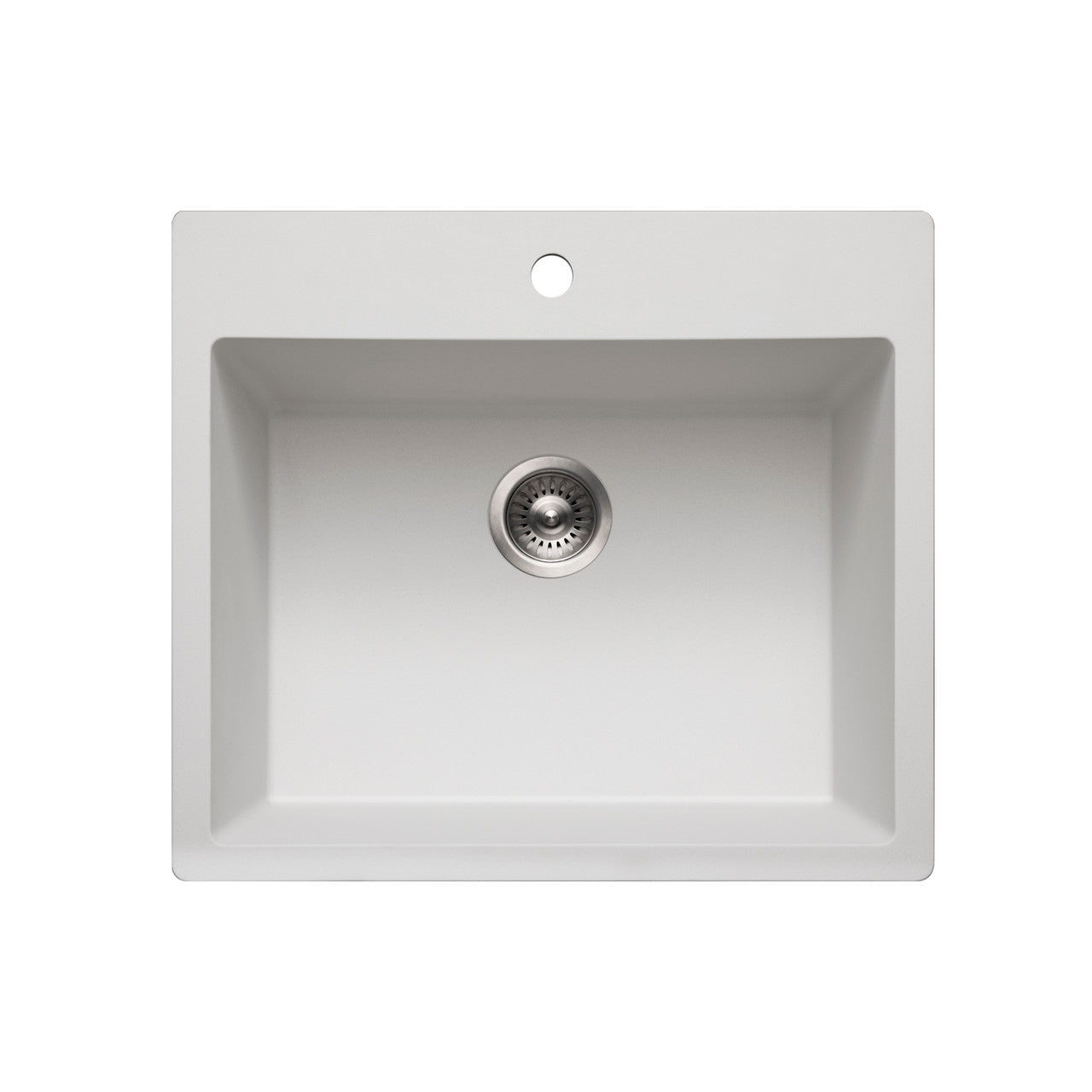 Houzer Quartztone 33 inch Granite Composite Topmount Single Bowl Kitchen Sink