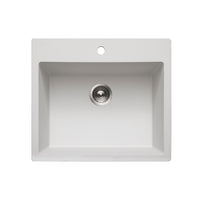 Thumbnail for Houzer Quartztone 33 inch Granite Composite Topmount Single Bowl Kitchen Sink
