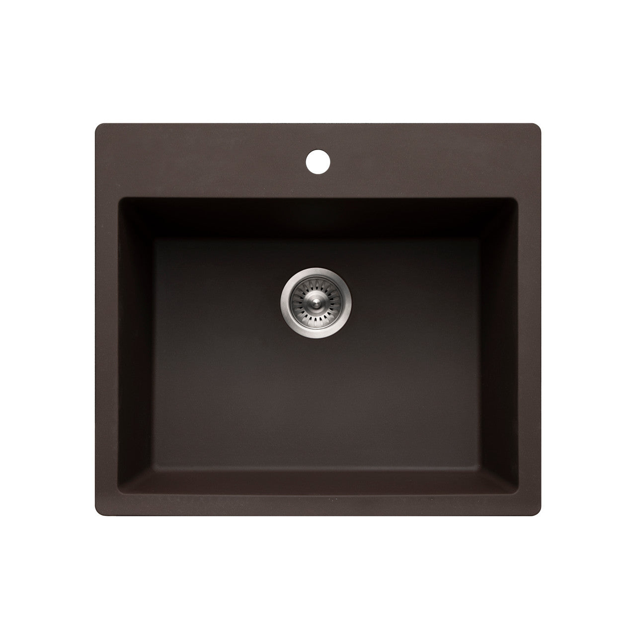 Houzer Quartztone 33 inch Granite Composite Topmount Single Bowl Kitchen Sink