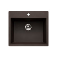 Thumbnail for Houzer Quartztone 33 inch Granite Composite Topmount Single Bowl Kitchen Sink