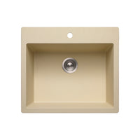 Thumbnail for Houzer Quartztone 33 inch Granite Composite Topmount Single Bowl Kitchen Sink