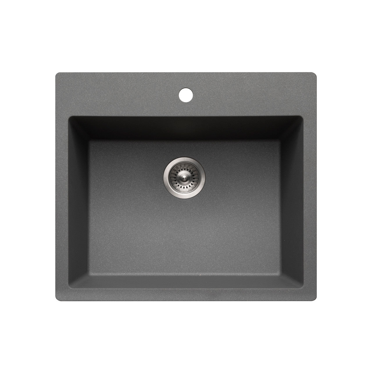 Houzer Quartztone 33 inch Granite Composite Topmount Single Bowl Kitchen Sink