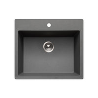 Thumbnail for Houzer Quartztone 33 inch Granite Composite Topmount Single Bowl Kitchen Sink