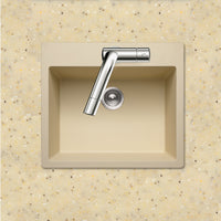 Thumbnail for Houzer Quartztone 25 inch Granite Composite Drop-in Topmount Single Bowl Kitchen Sink