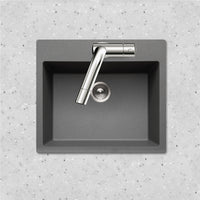 Thumbnail for Houzer Quartztone 25 inch Granite Composite Drop-in Topmount Single Bowl Kitchen Sink