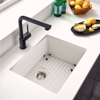 Thumbnail for Houzer Quartztone 24 inch Granite Composite Undermount Single Bowl Kitchen Sink