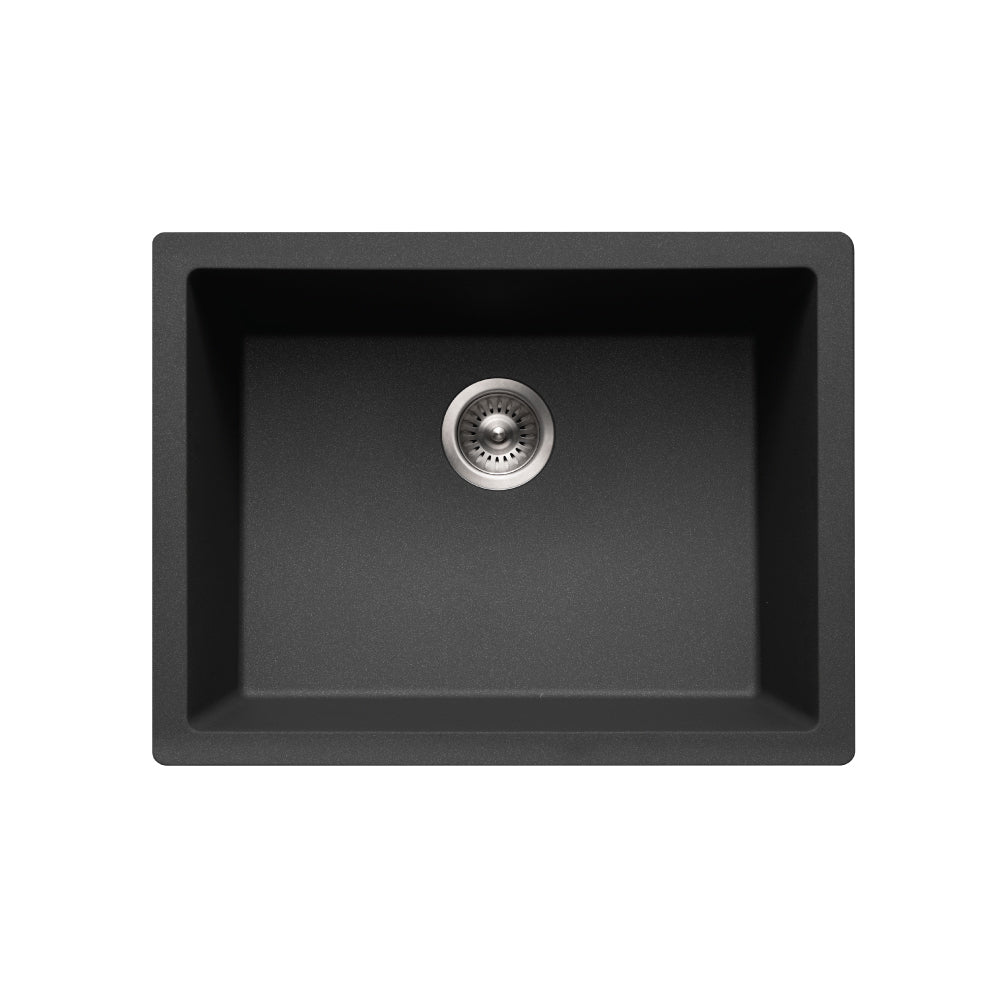 Houzer Quartztone 24 inch Granite Composite Undermount Single Bowl Kitchen Sink