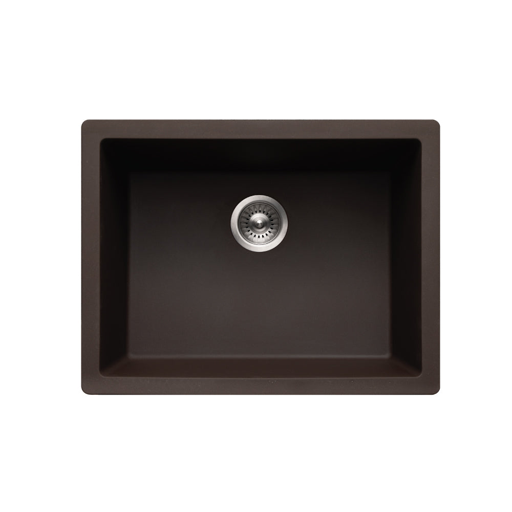 Houzer Quartztone 24 inch Granite Composite Undermount Single Bowl Kitchen Sink