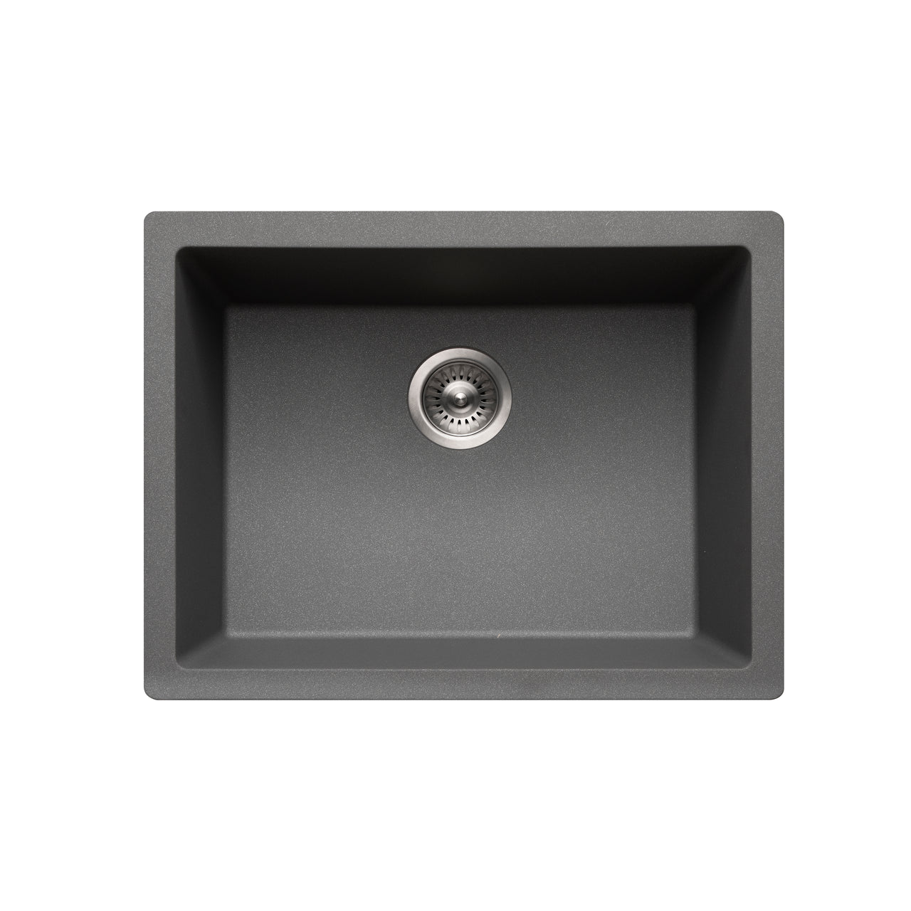 Houzer Quartztone 24 inch Granite Composite Undermount Single Bowl Kitchen Sink