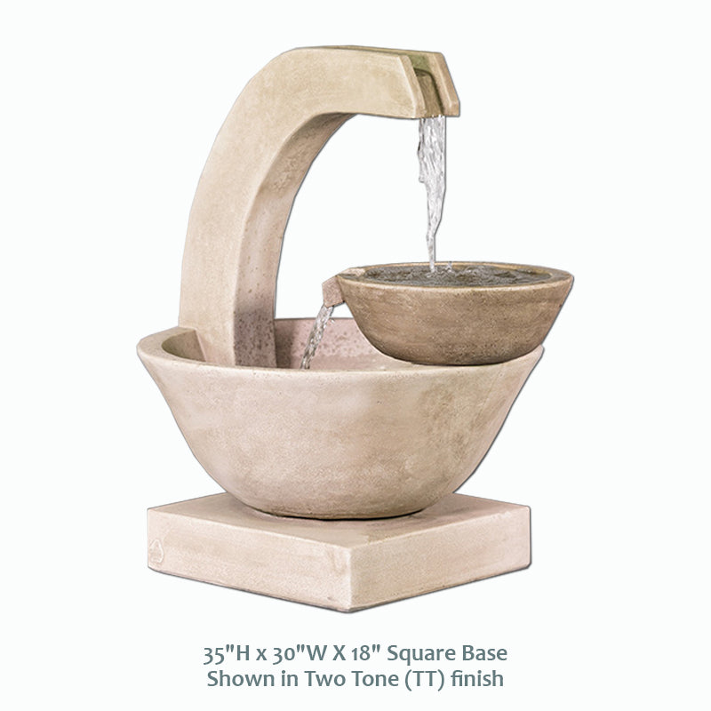 Genesis Concrete Spillway Fountain – Modern Elegance by Giannini Garden Ornaments