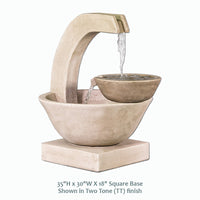 Thumbnail for Genesis Concrete Spillway Fountain – Modern Elegance by Giannini Garden Ornaments