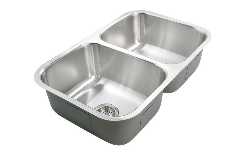 Houzer Medallion Gourmet 31 inch Stainless Steel Undermount 50/50 Double Bowl Kitchen Sink, Nested 20-Pack