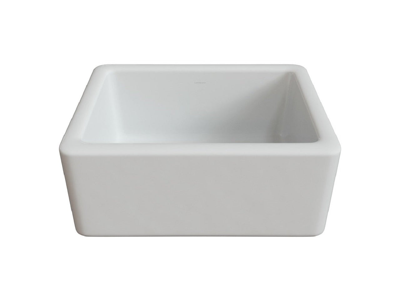 LaToscana 24" Single Bowl Reversible Farmhouse Kitchen Sink in White