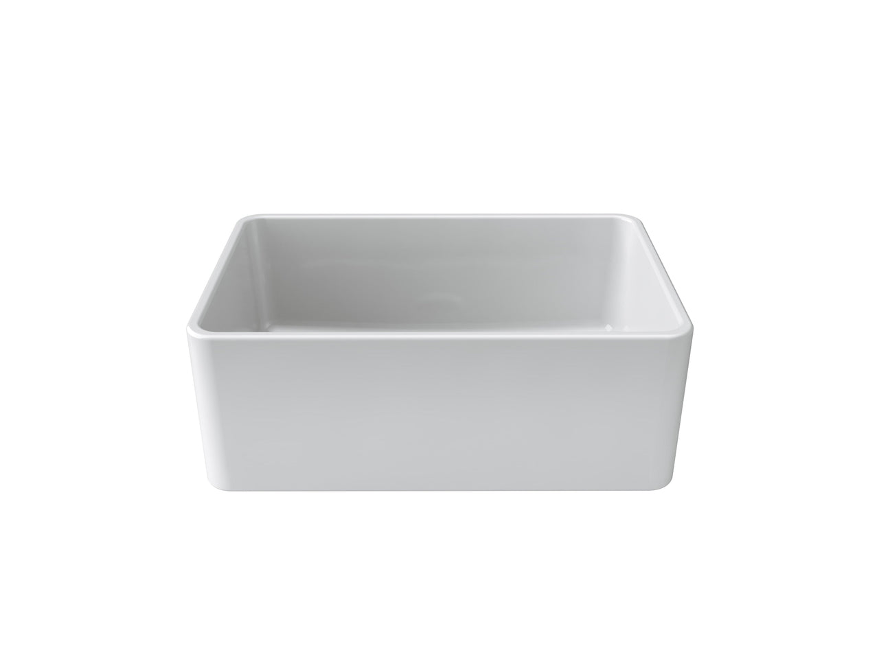 LaToscana 27" Single Bowl Reversible Farmhouse Fireclay Kitchen Sink in White