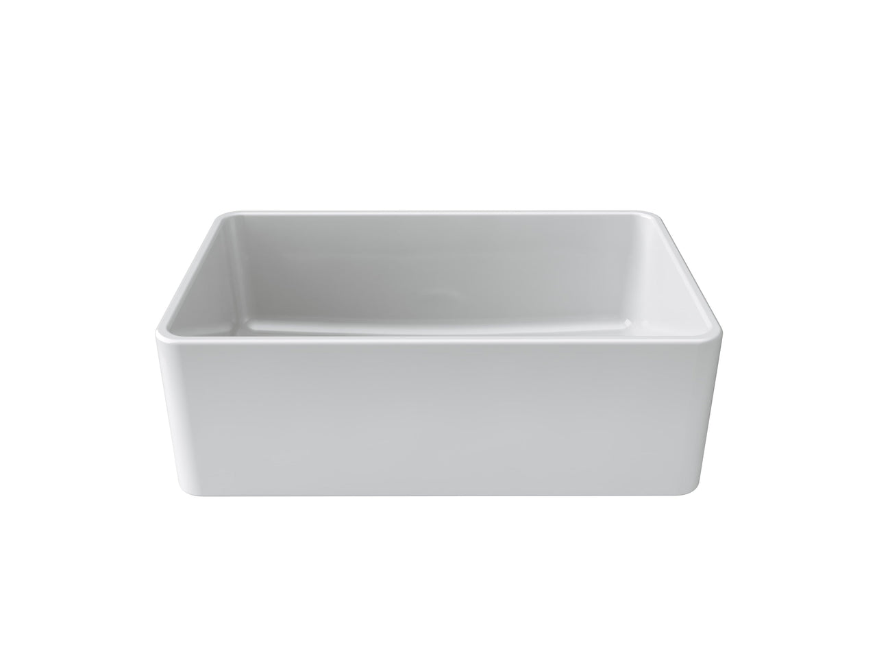 LaToscana 30" Single Bowl Reversible Farmhouse Fireclay Kitchen Sink in White