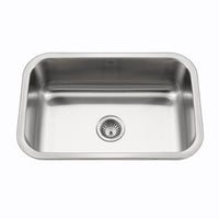 Thumbnail for Houzer Medallion Designer Series Stainless Steel Undermount Single D-Bowl Kitchen Sink – Nested 20-Pack