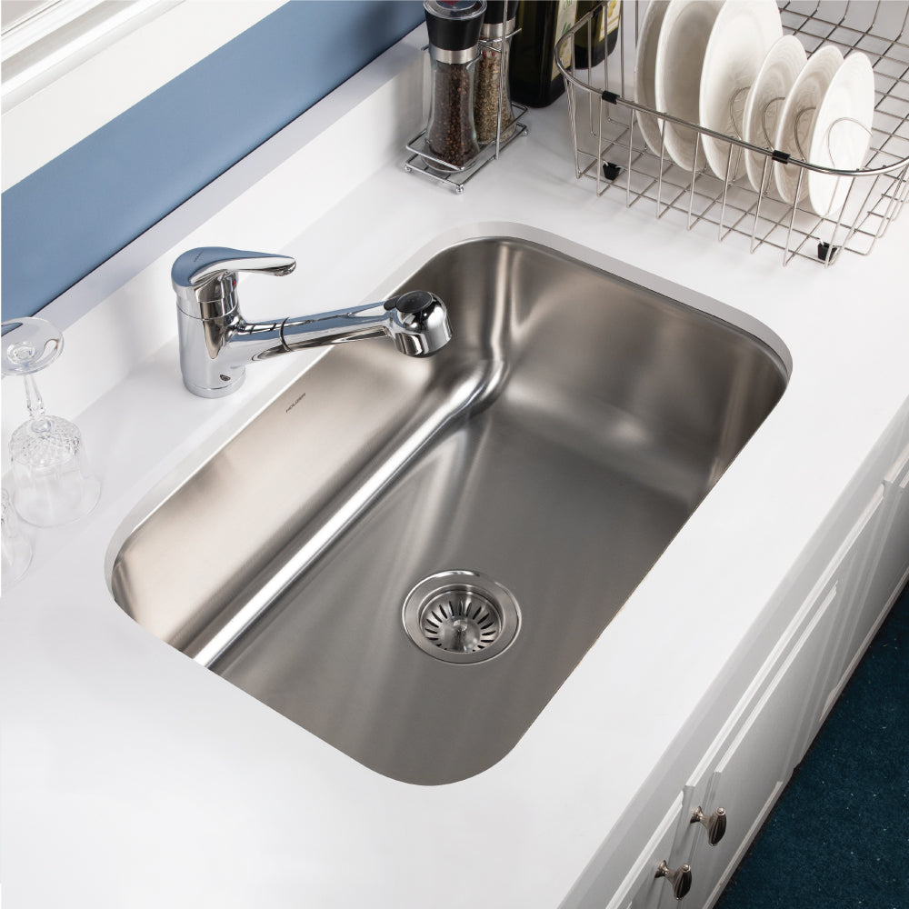 Houzer Medallion Designer Series Stainless Steel Undermount Single D-Bowl Kitchen Sink – Nested 20-Pack
