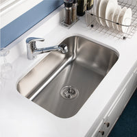 Thumbnail for Houzer Medallion Designer Series Stainless Steel Undermount Single D-Bowl Kitchen Sink – Nested 20-Pack