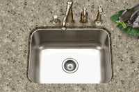 Thumbnail for Houzer Medallion Classic 23 inch Stainless Steel Undermount Single Bowl Kitchen Sink with Strainer& Grid