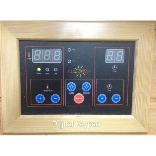 SunRay Evansport 2-Person Indoor Infrared Sauna