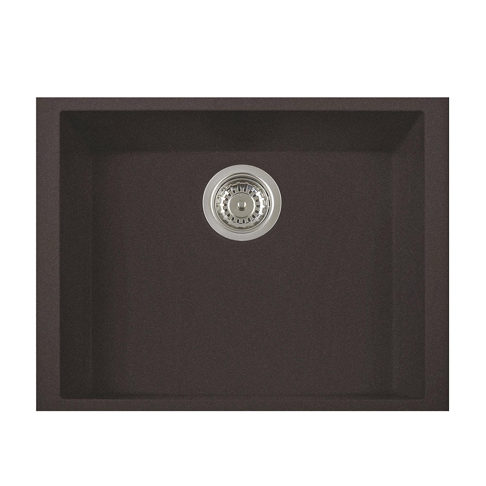 LaToscana 23" ONE Series Single Bowl Titanium Undermount Quartz Kitchen Sink