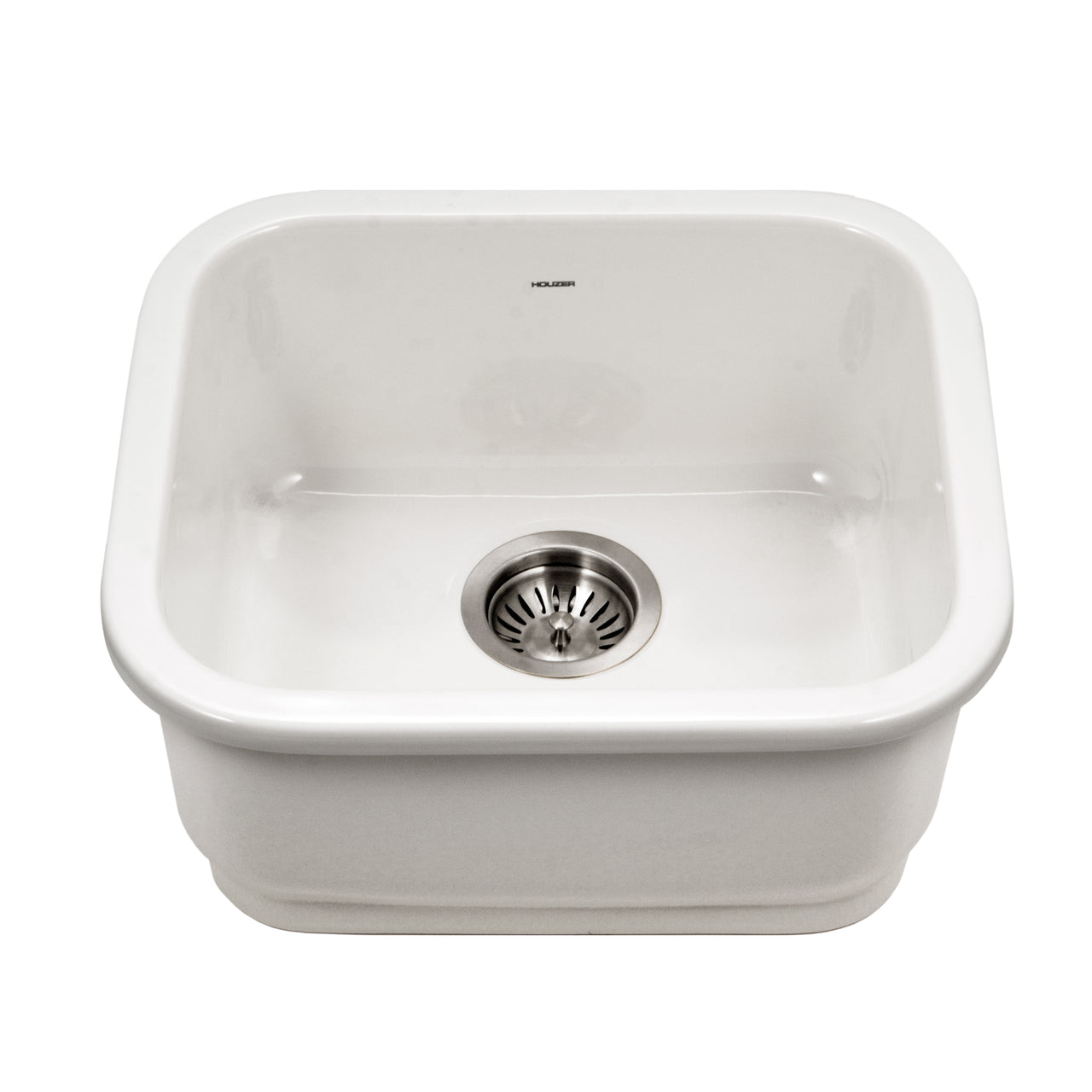 Houzer Platus 18 inch Fireclay Undermount Single Bowl Bar Sink