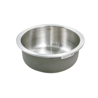 Thumbnail for Houzer Hospitality 18 inch Stainless Steel Drop-in Topmount Round Bar and Prep Sink
