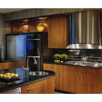 Thumbnail for Houzer Hospitality 18 inch Stainless Steel Drop-in Topmount Round Bar and Prep Sink