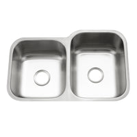 Thumbnail for Houzer Eston Stainless Steel Undermount Double Small Bowl Offset Kitchen Sink, Nested 20-Pack