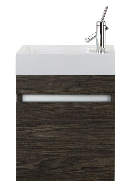 Piccolo Collection 18" Space Saver Wall Mount Bathroom Vanity