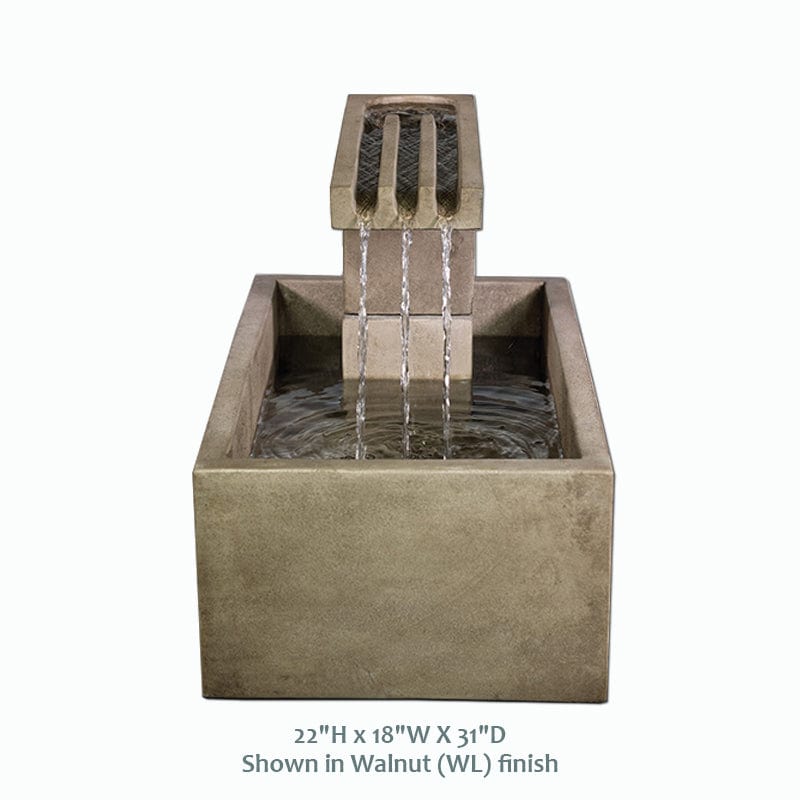 Trellis Terrace Outdoor Fountain – Contemporary Elegance with a Calming Cascade