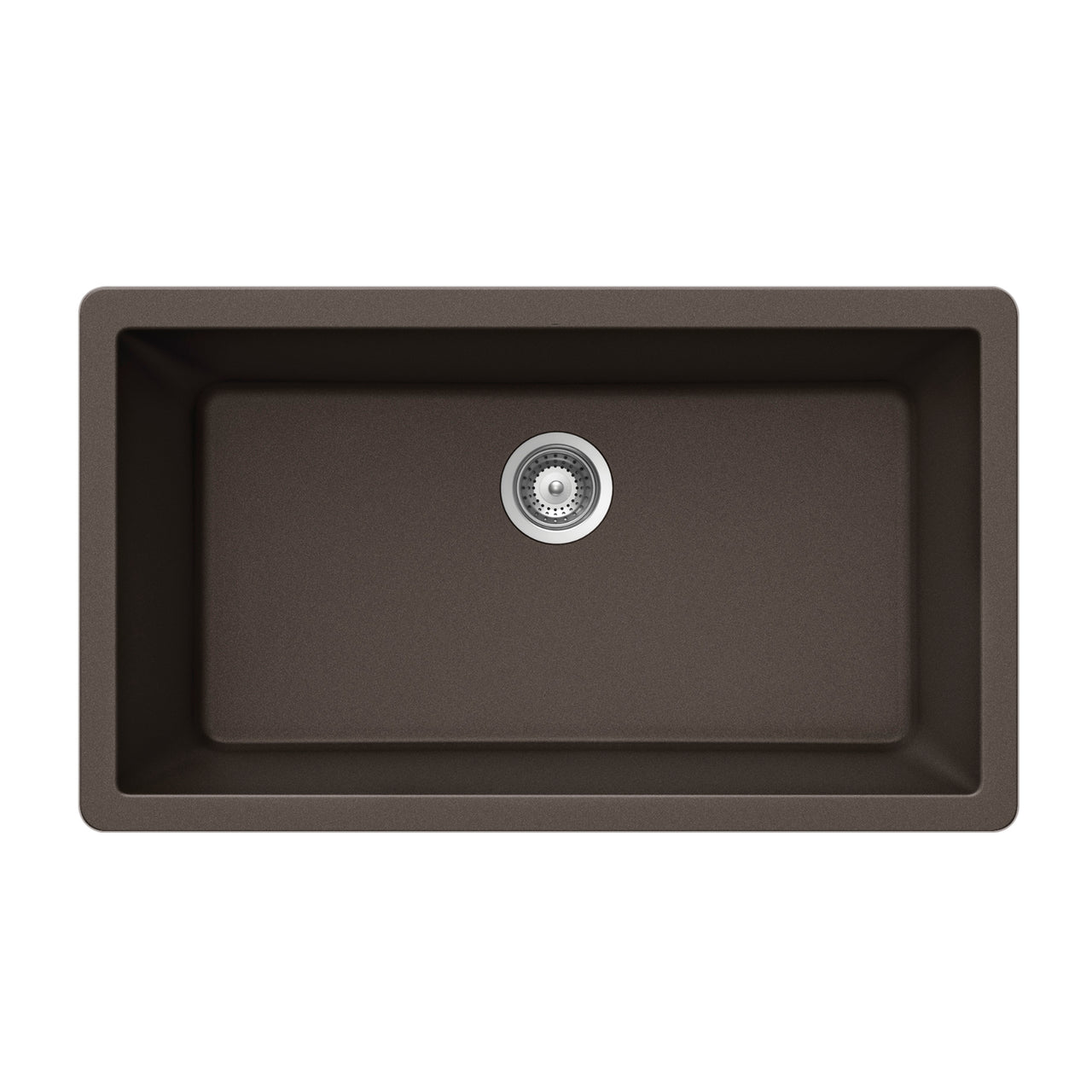 Houzer Quartztone 33 inch Granite Composite Undermount Single Bowl Kitchen Sink