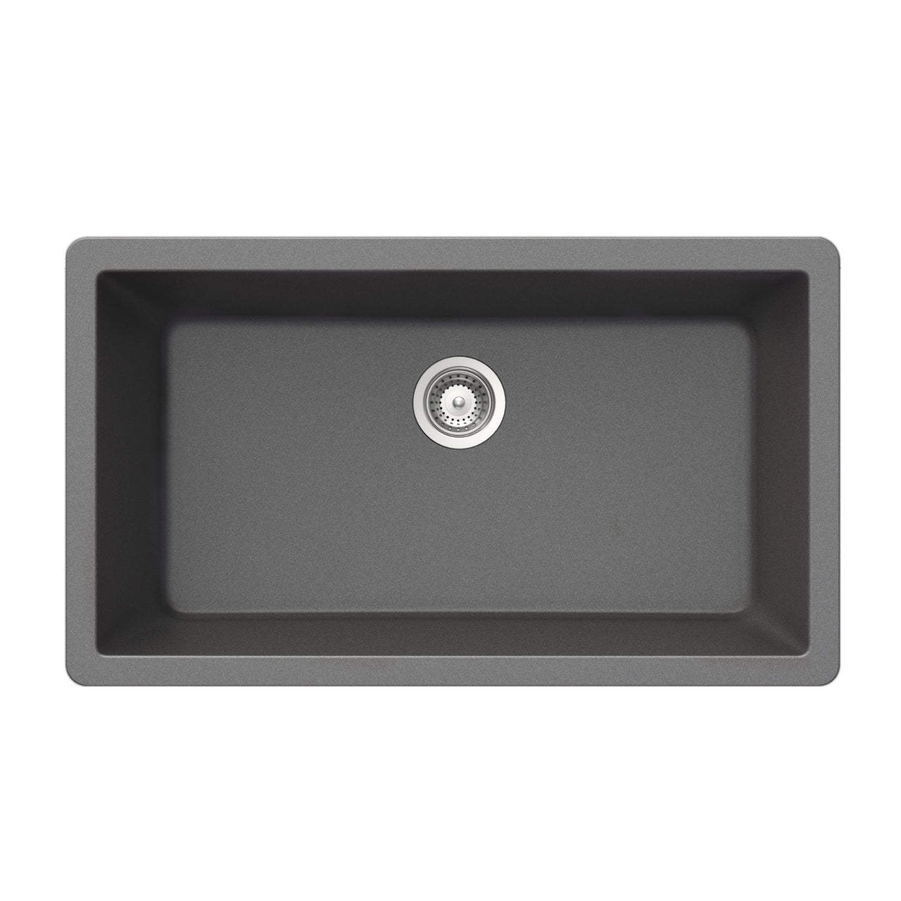 Houzer Quartztone 33 inch Granite Composite Undermount Single Bowl Kitchen Sink