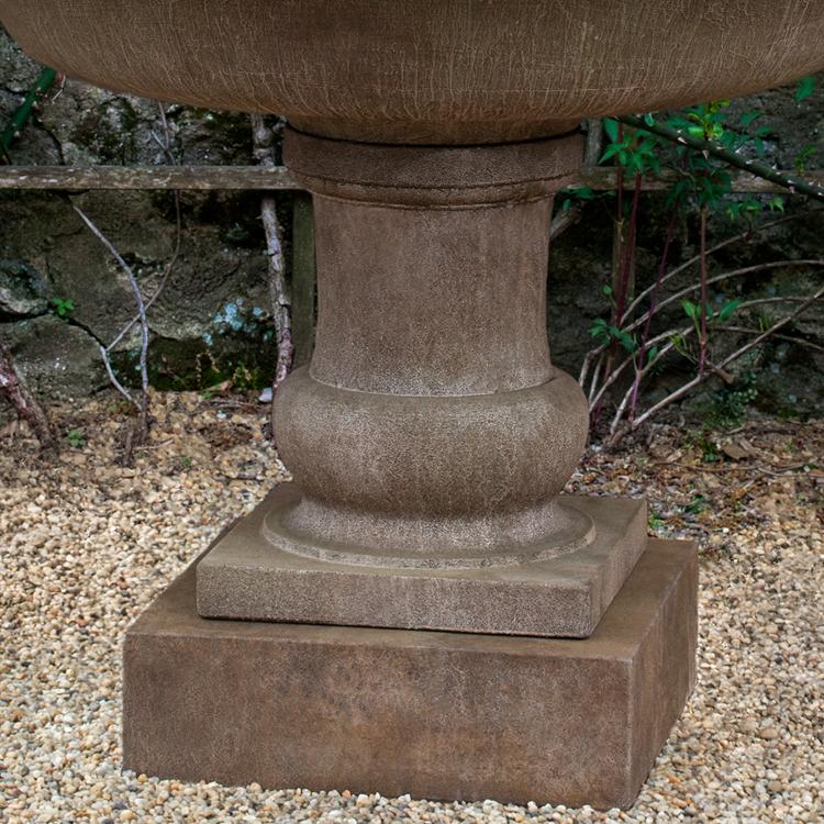 Wiltshire Tiered Cast Stone Fountain – Aged Limestone Finish